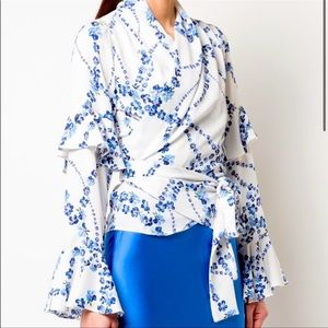 Misa Los Angeles Maia Wrap Top